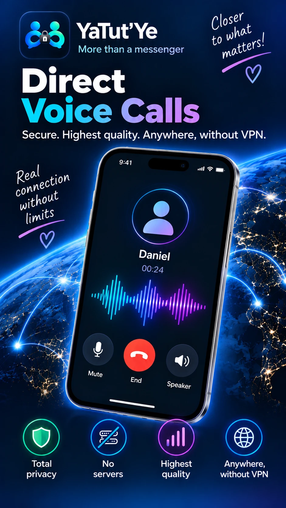 YaTut’Ye direct voice calls